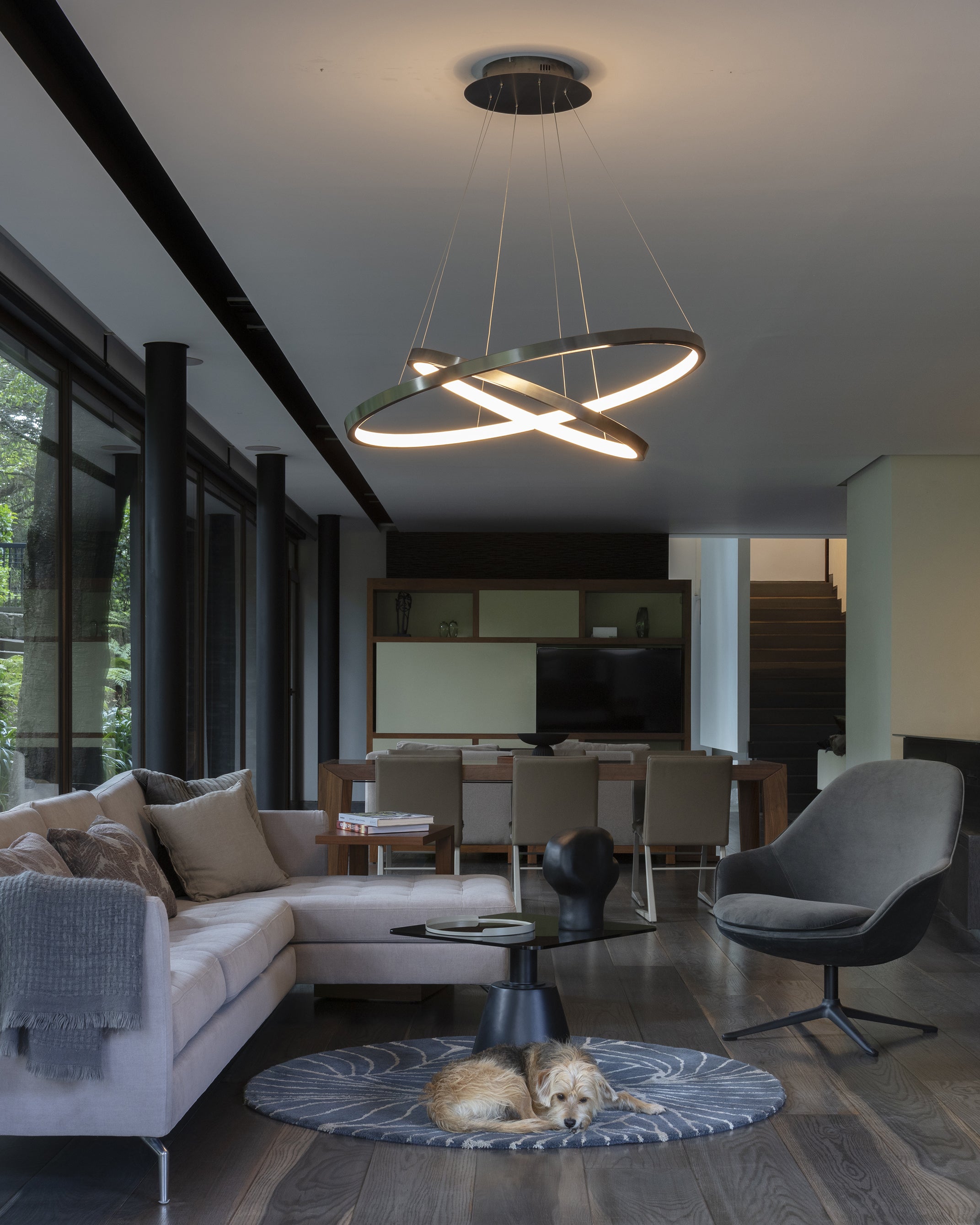 dark matt chandelier