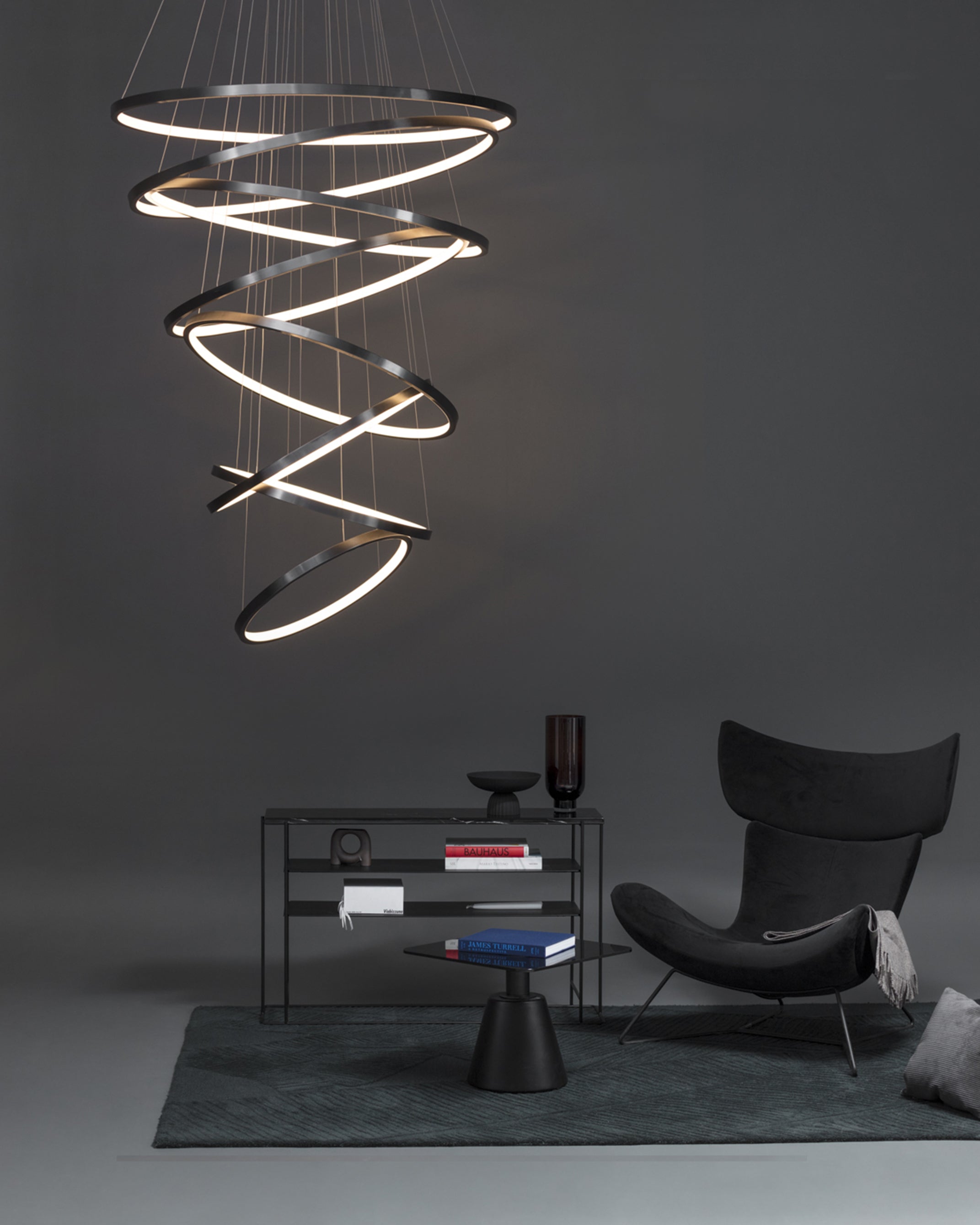 dark matt chandelier