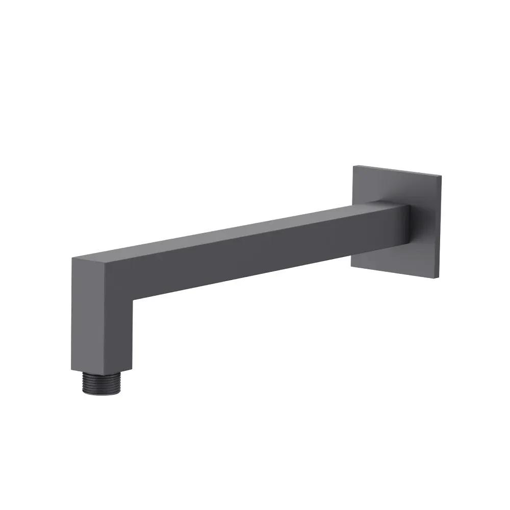 Flusso Wall Mount Square Shower Arm - 12" (300mm) - with Flange by Flusso