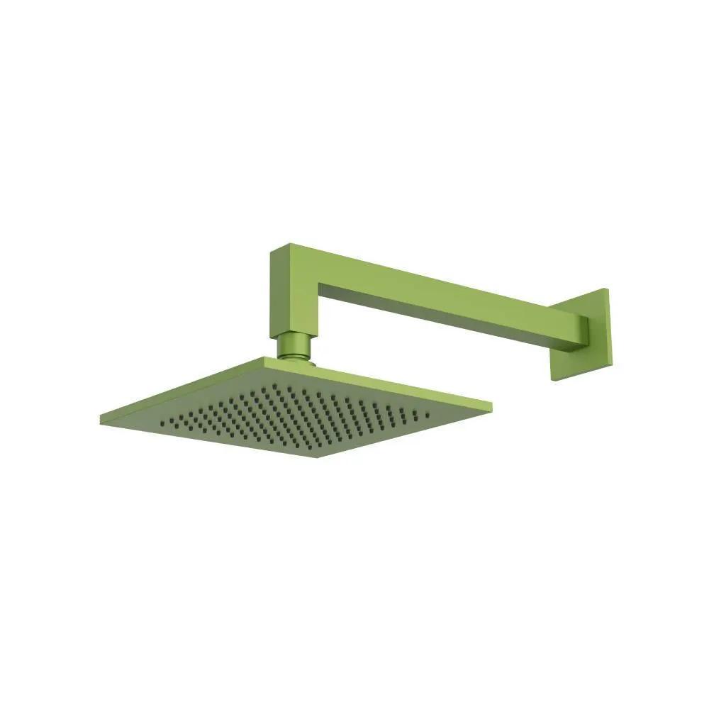 Flusso 8" Solid Brass Showerhead / Rainhead with 12" Wall Mount Shower Arm by Flusso