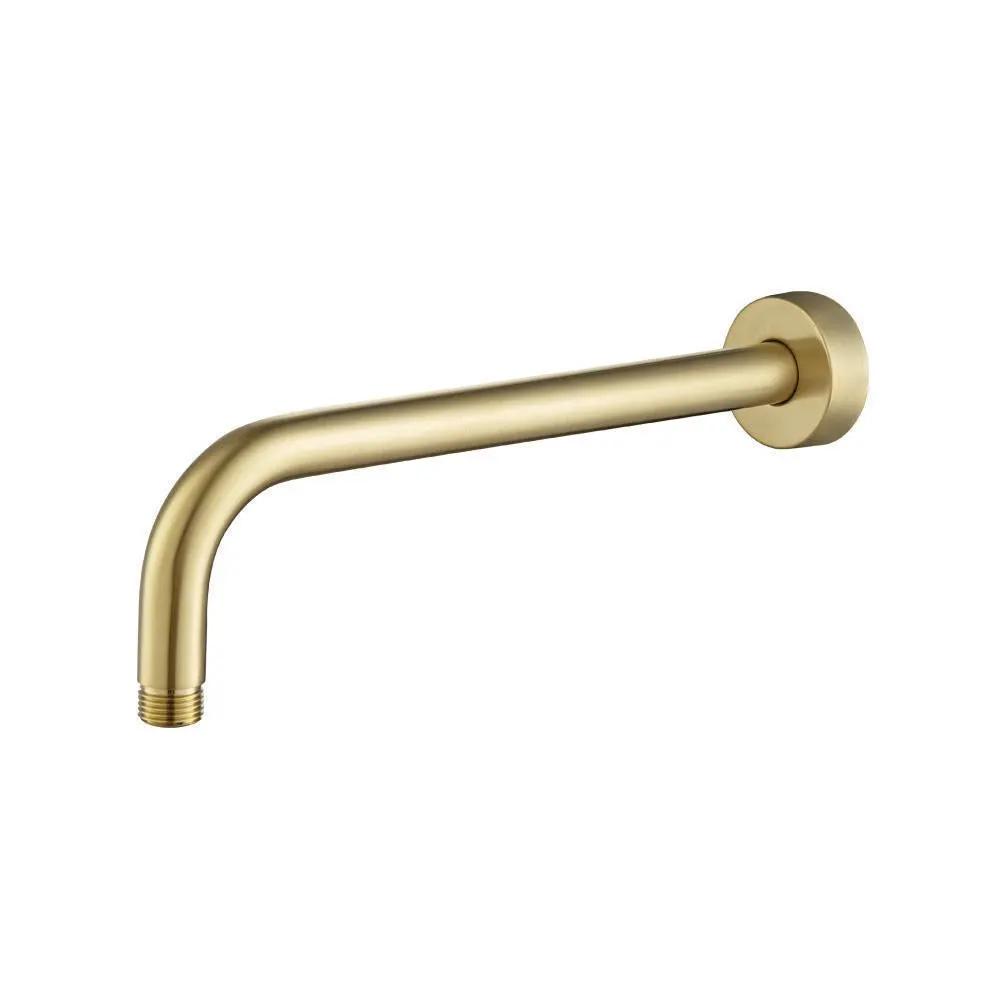 Flusso Wall Mount Round Shower Arm - 12" (300mm) - with Flange by Flusso