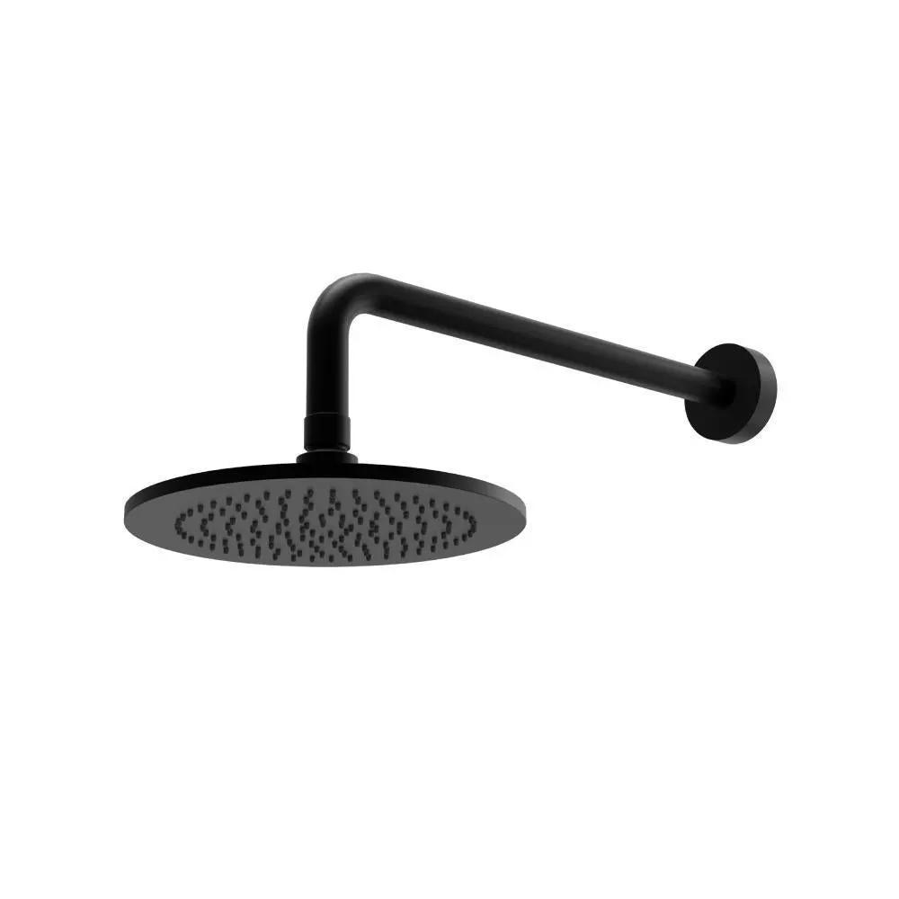 Flusso 8" Solid Brass Showerhead / Rainhead with 12" Wall Mount Shower Arm by Flusso