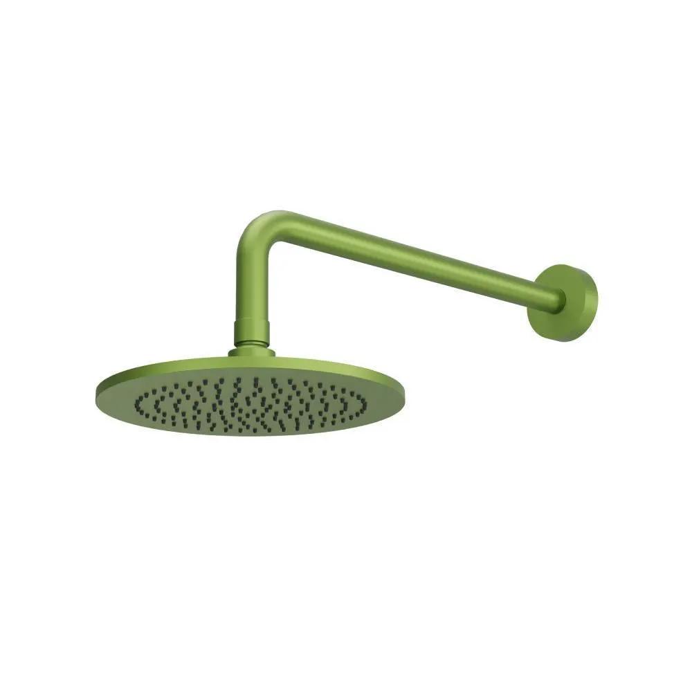 Flusso 8" Solid Brass Showerhead / Rainhead with 12" Wall Mount Shower Arm by Flusso