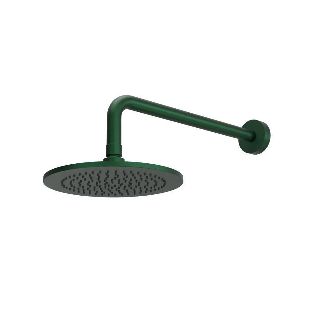 Flusso 8" Solid Brass Showerhead / Rainhead with 12" Wall Mount Shower Arm by Flusso