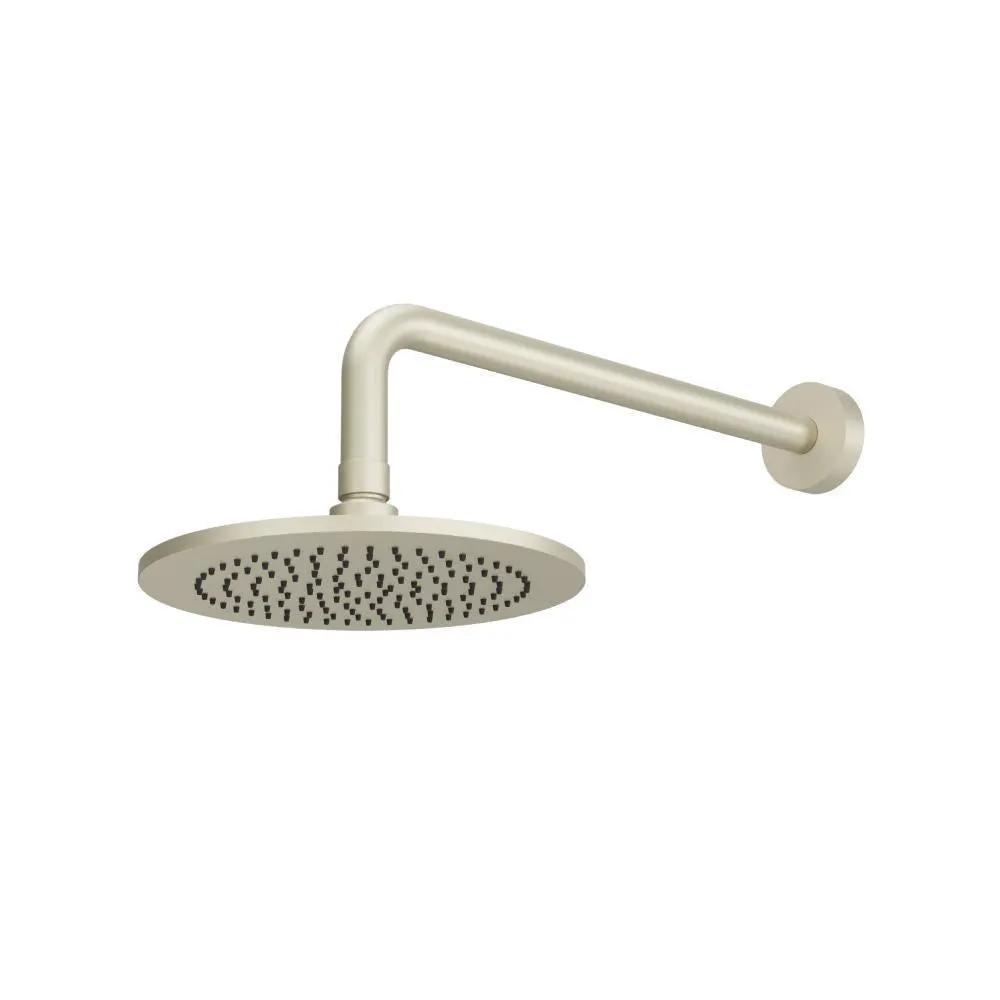 Flusso 8" Solid Brass Showerhead / Rainhead with 12" Wall Mount Shower Arm by Flusso