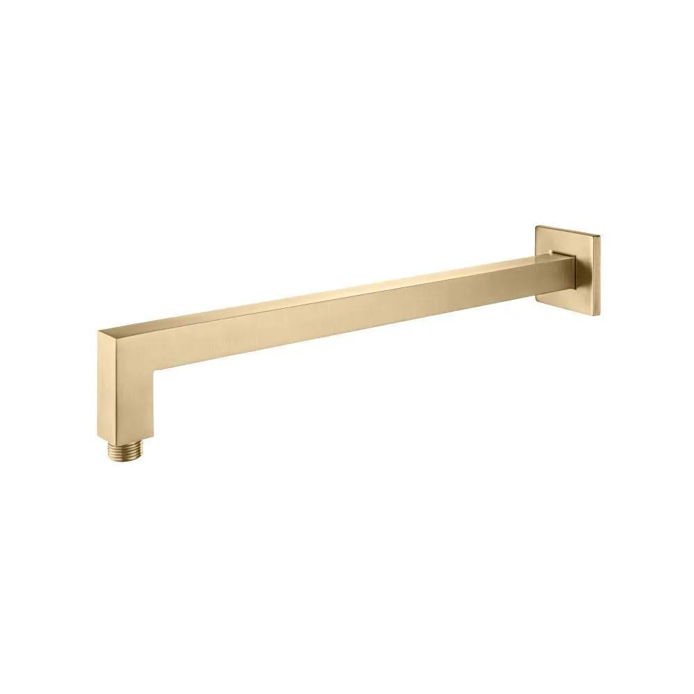 Flusso Wall Mount Square Shower Arm - 16" (400mm) - with Flange by Flusso