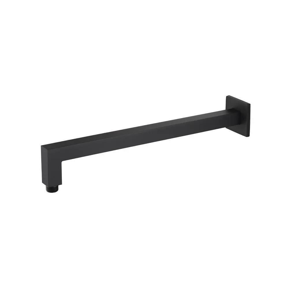 Flusso Wall Mount Square Shower Arm - 16" (400mm) - with Flange by Flusso
