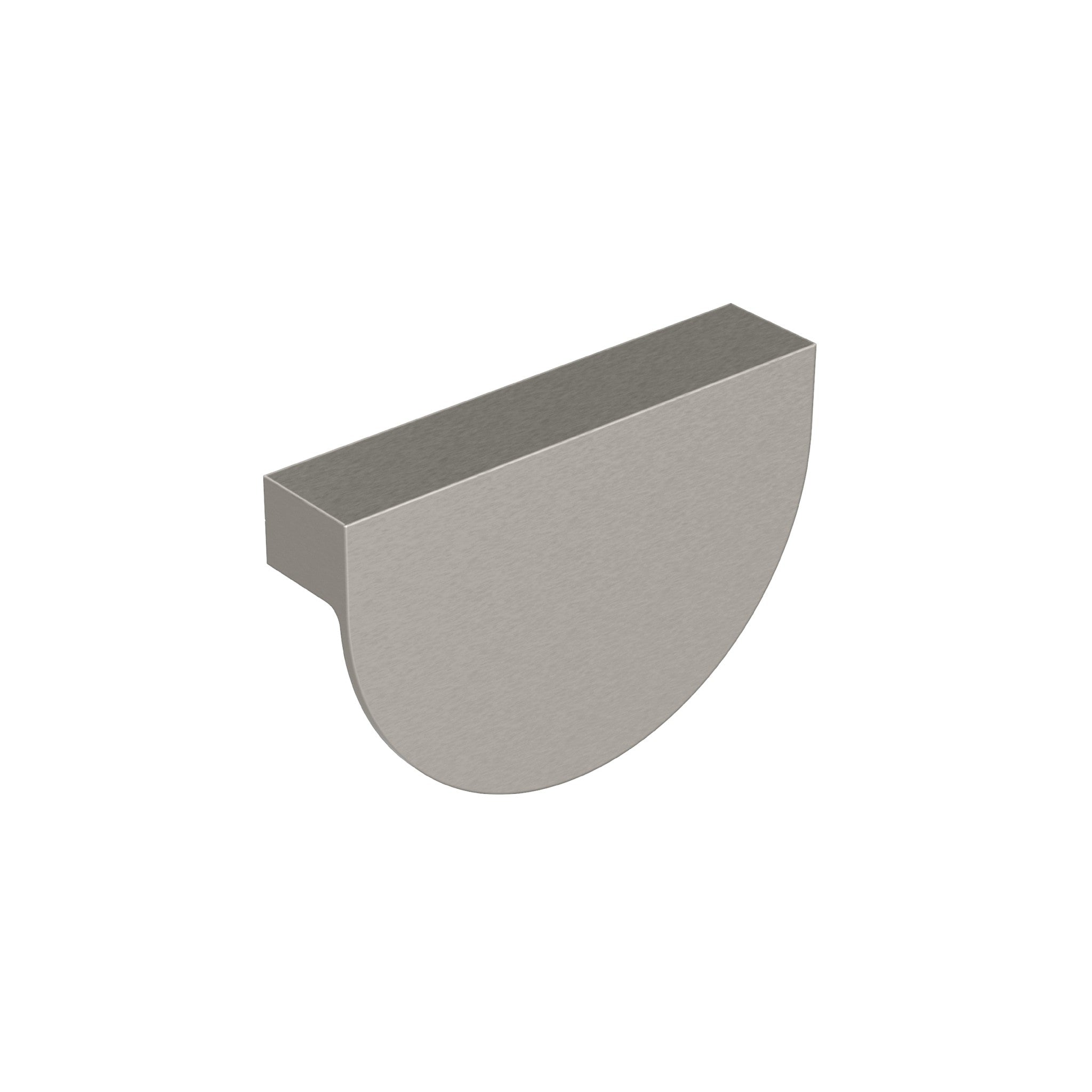 satin nickel crescent pull