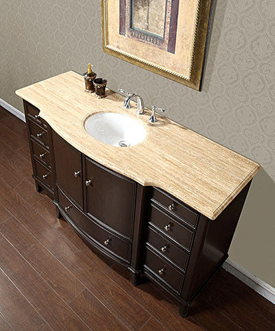 dark walnut vanity