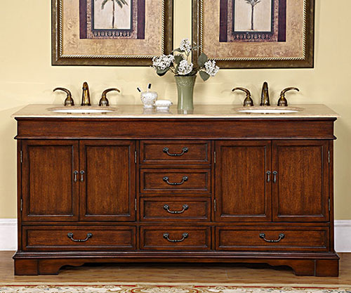 red chestnut vanity