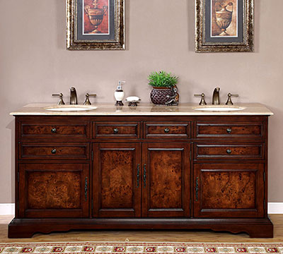red chestnut vanity