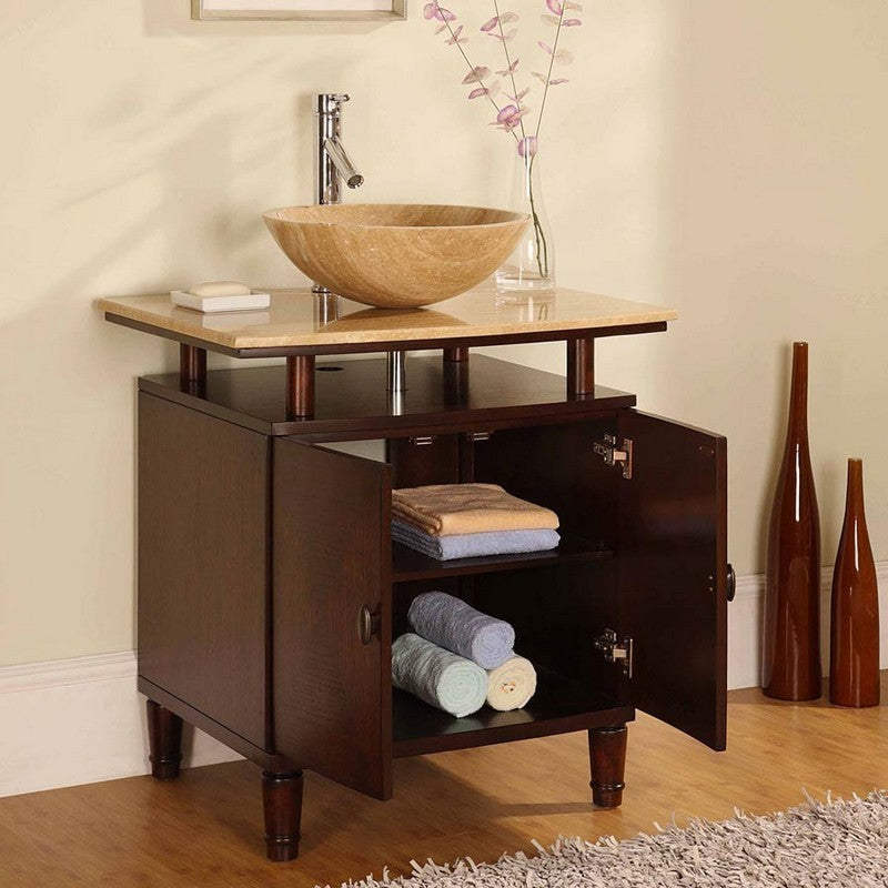 dark chestnut vanity