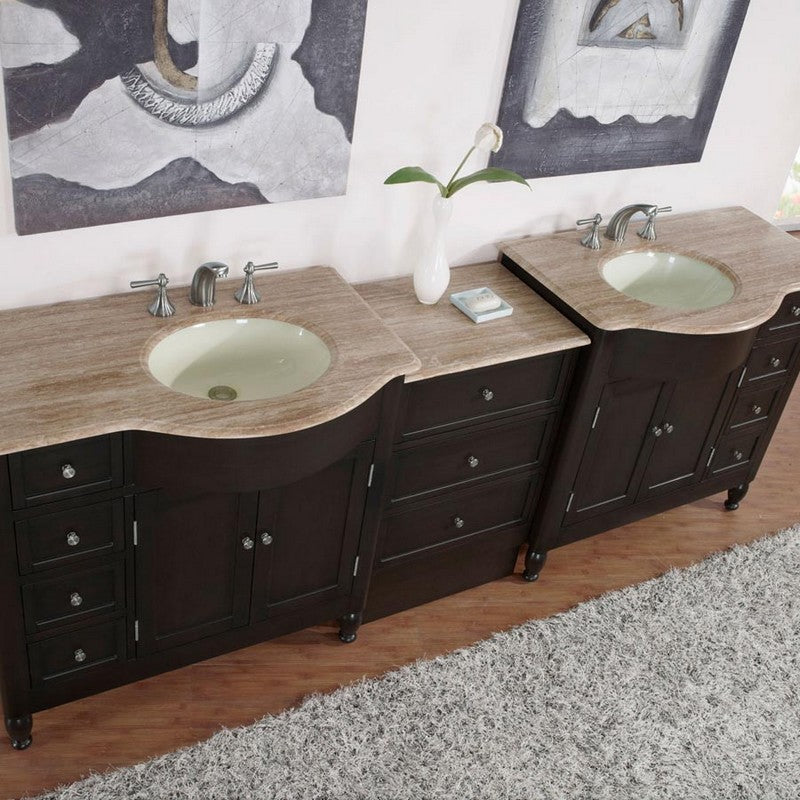 dark walnut vanity