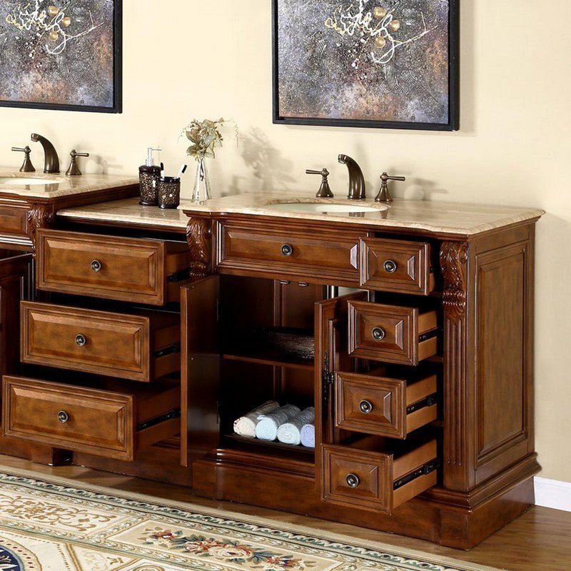 walnut vanity