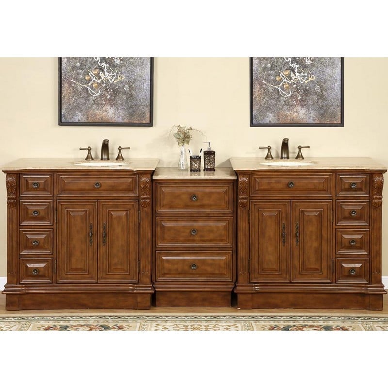 walnut vanity