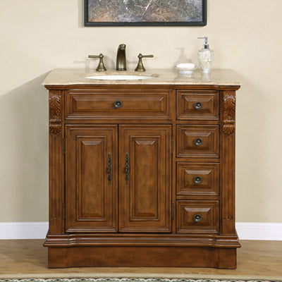 walnut vanity