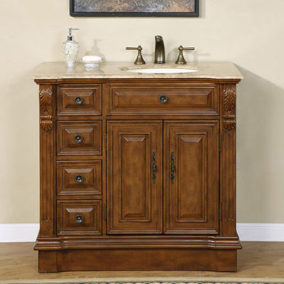 walnut vanity