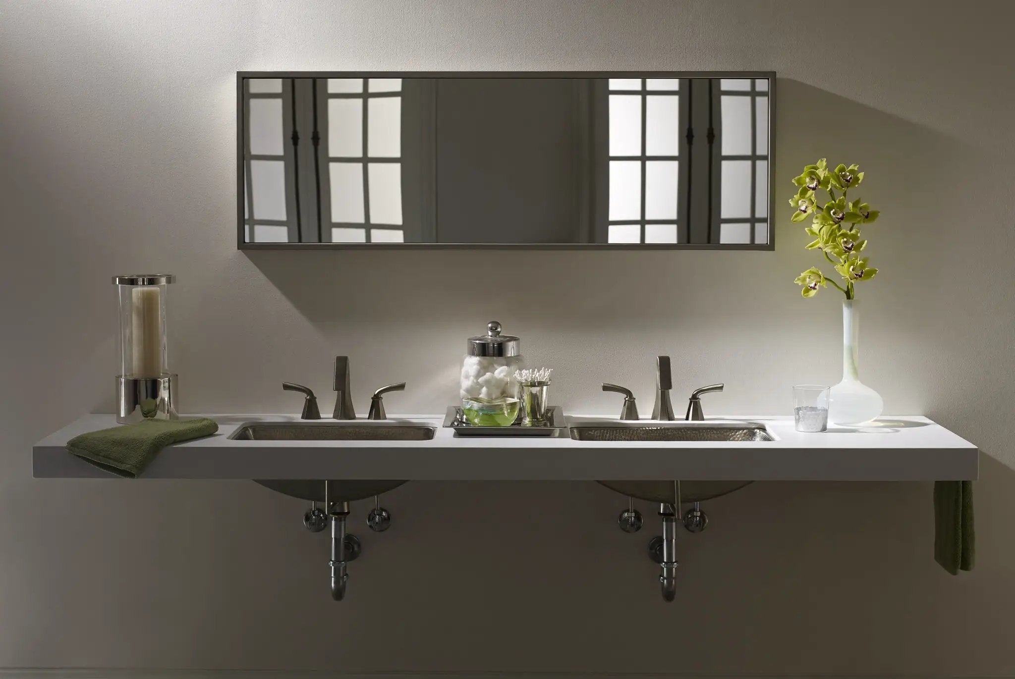 aged copper hammered sink