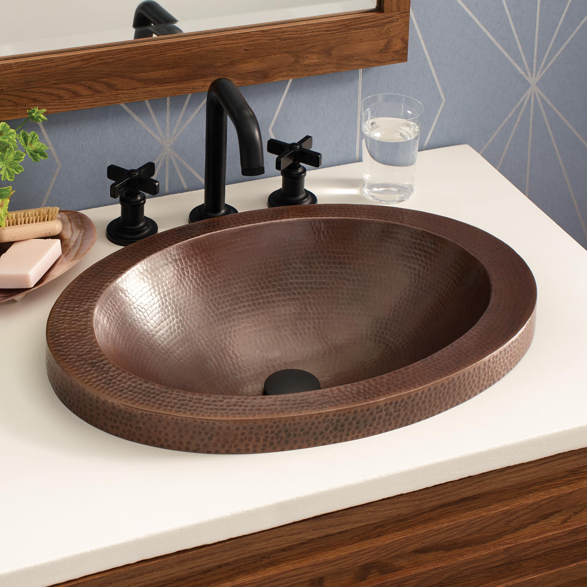 antique copper bathroom sink