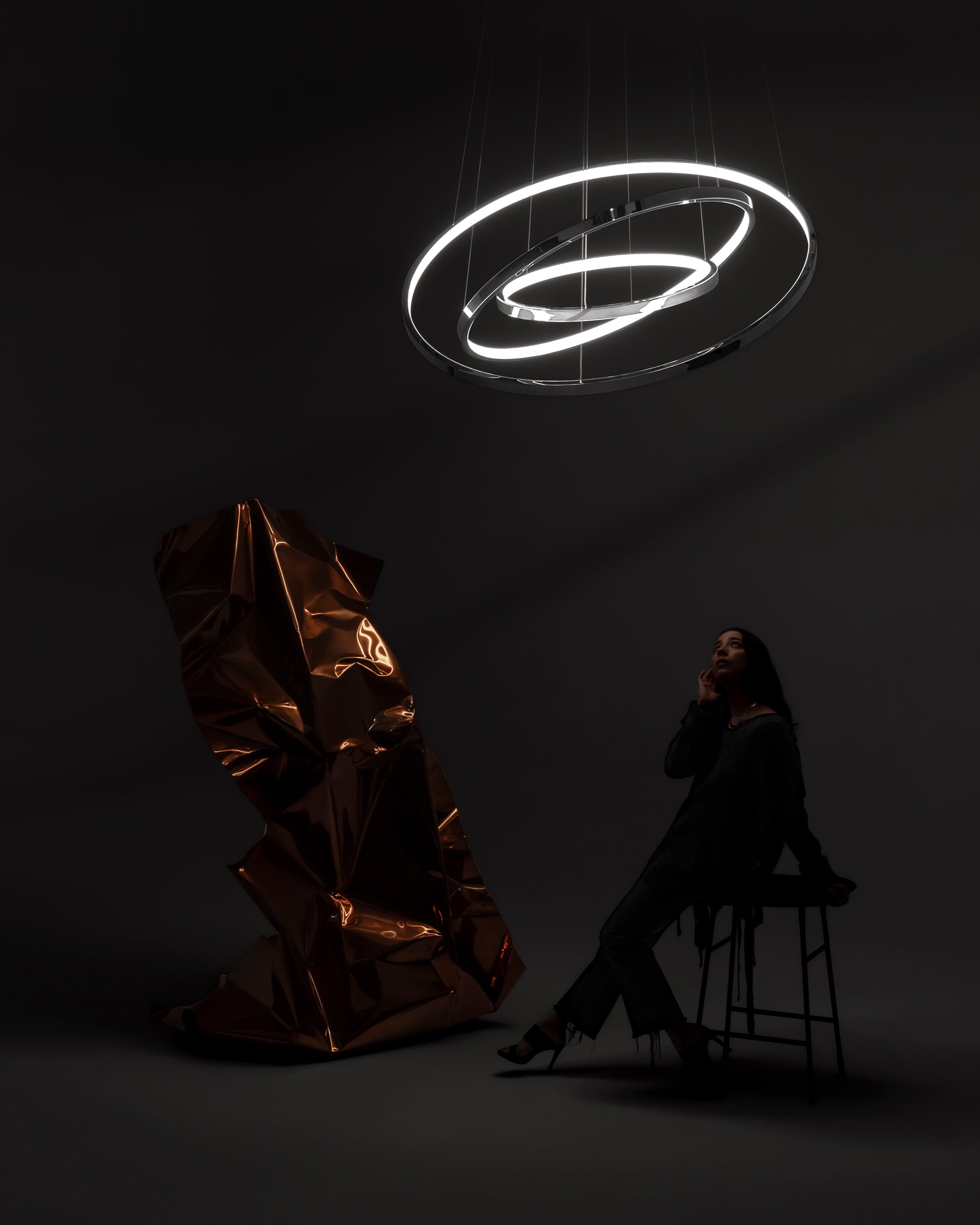 dark reflex chandelier