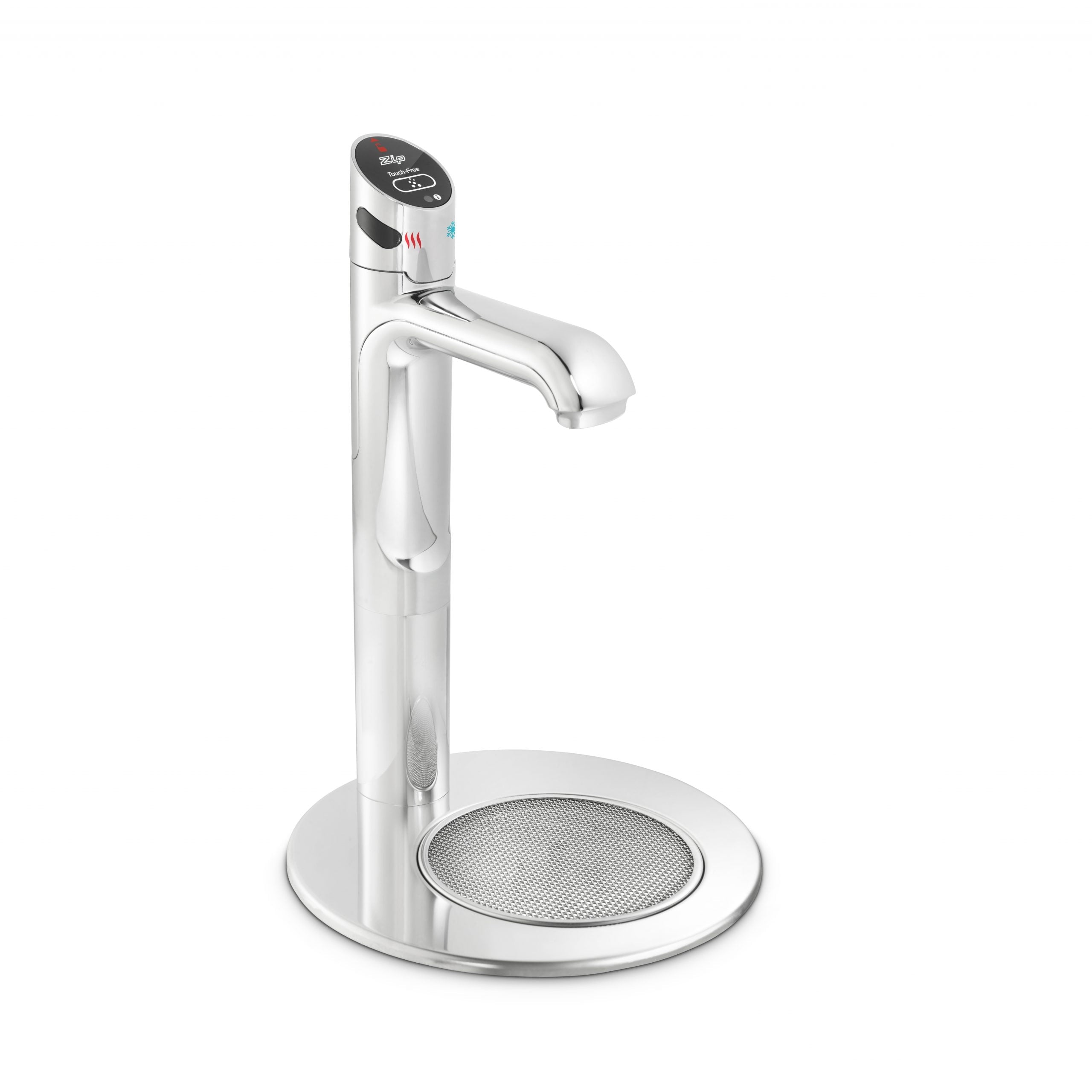 chrome water faucet