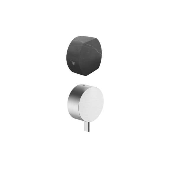 Fantini AF/21 Built-In Shower Mixer - Handles in Marquinia Black Marble