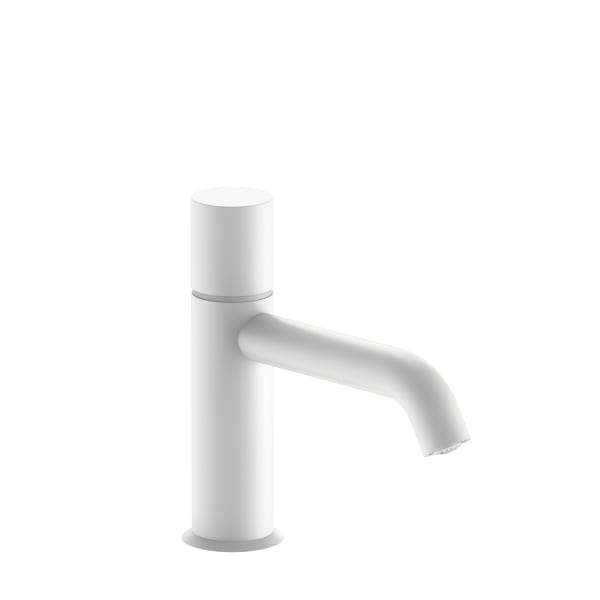 Fantini Nostromo Single Control Washbasin Mixer with Extended Spout - Cylindrical Handle