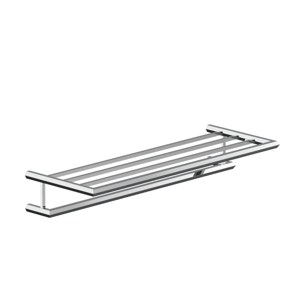 chrome towel rack