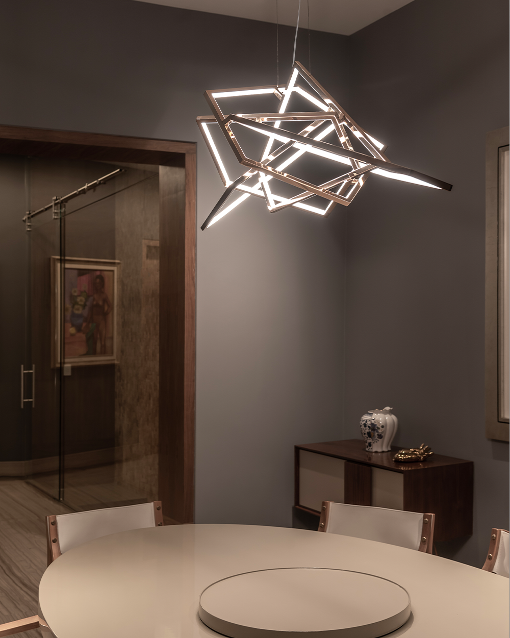 rose cooper chandelier