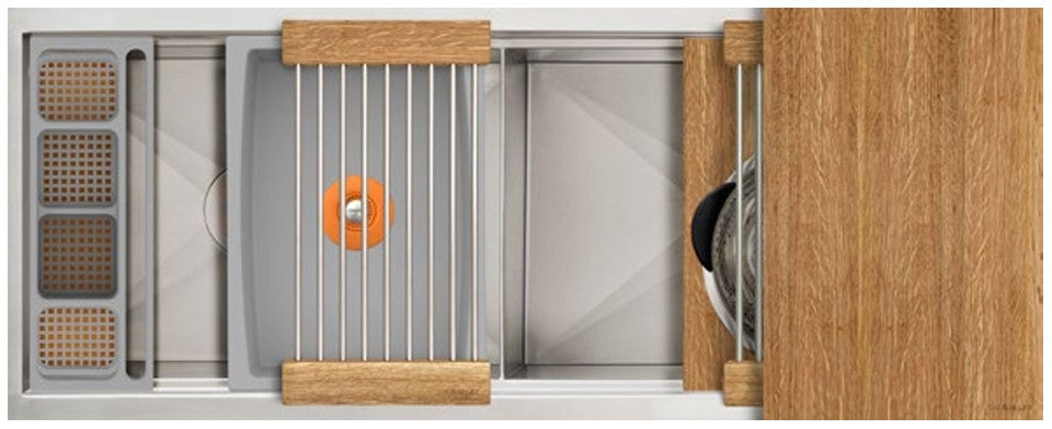 The Galley Ideal Work and WashStation 4D with Five Tool Culinary Kit and Four Tool Wash Kit