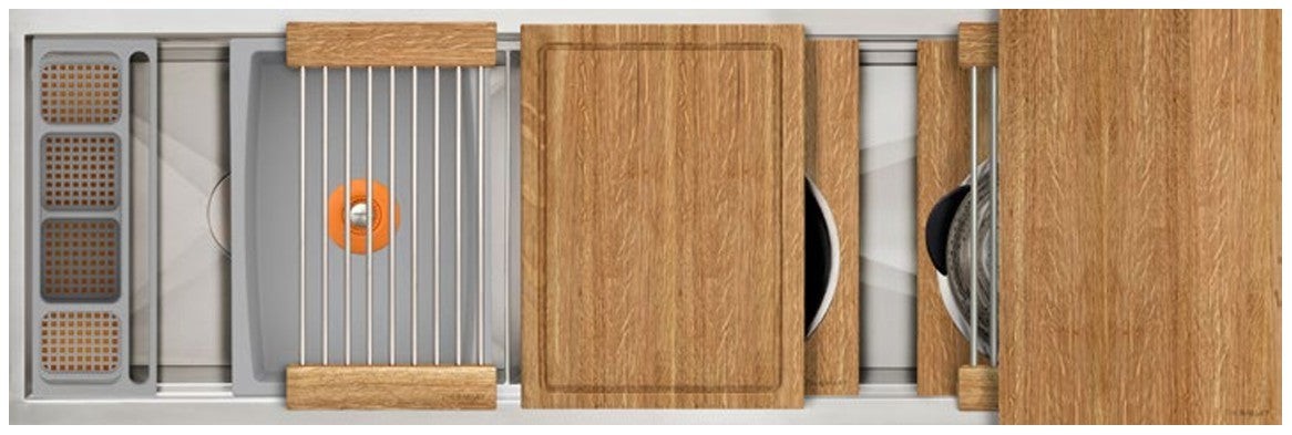 The Galley Ideal Work and WashStation 5D with Five Tool Culinary Kit and Four Tool Wash Kit