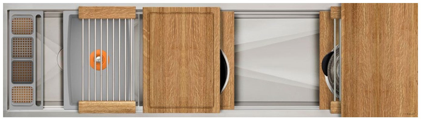 The Galley Ideal Work and WashStation 6D with Five Tool Culinary Kit and Four Tool Wash Kit