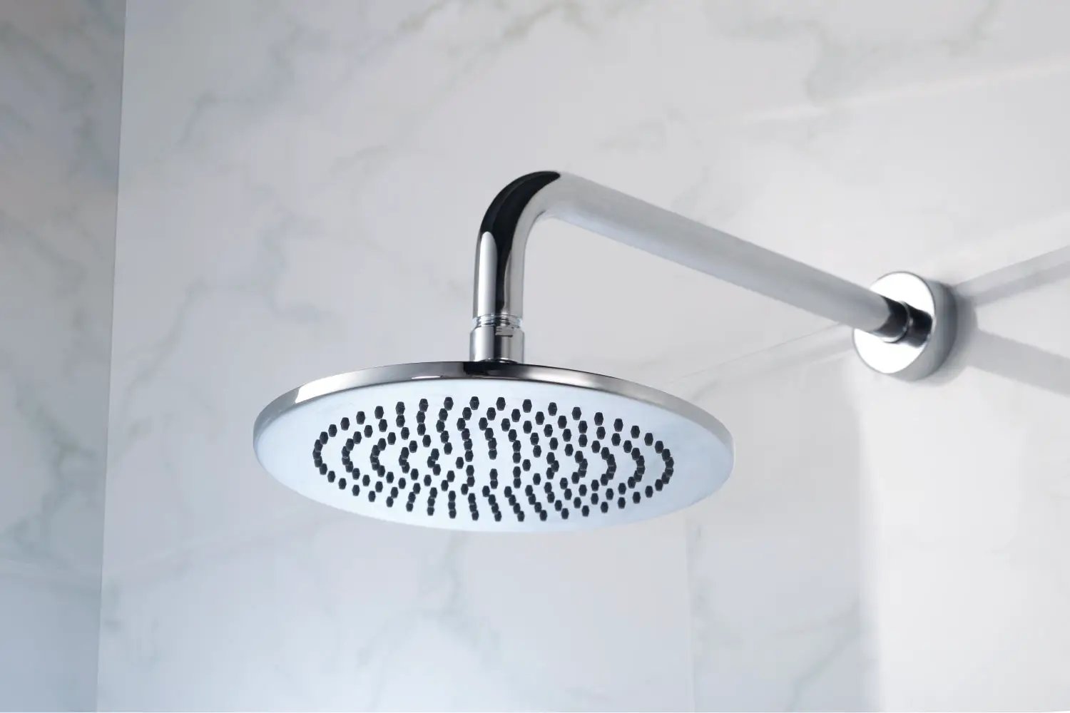 chrome shower head