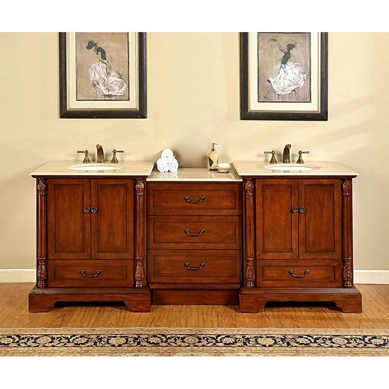 walnut vanity