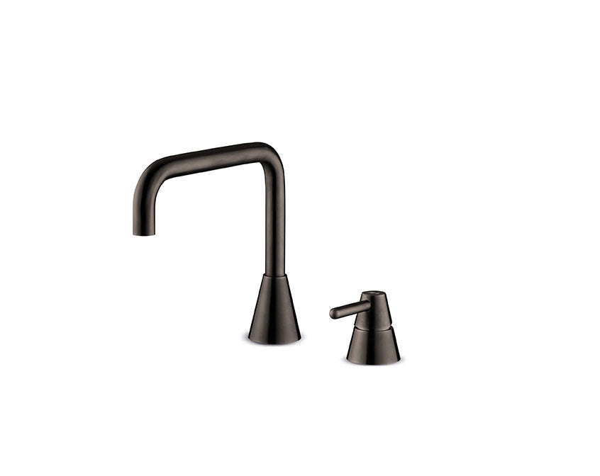 JEE-O Cone Basin Faucet Low Two-Hole Stainless Steel