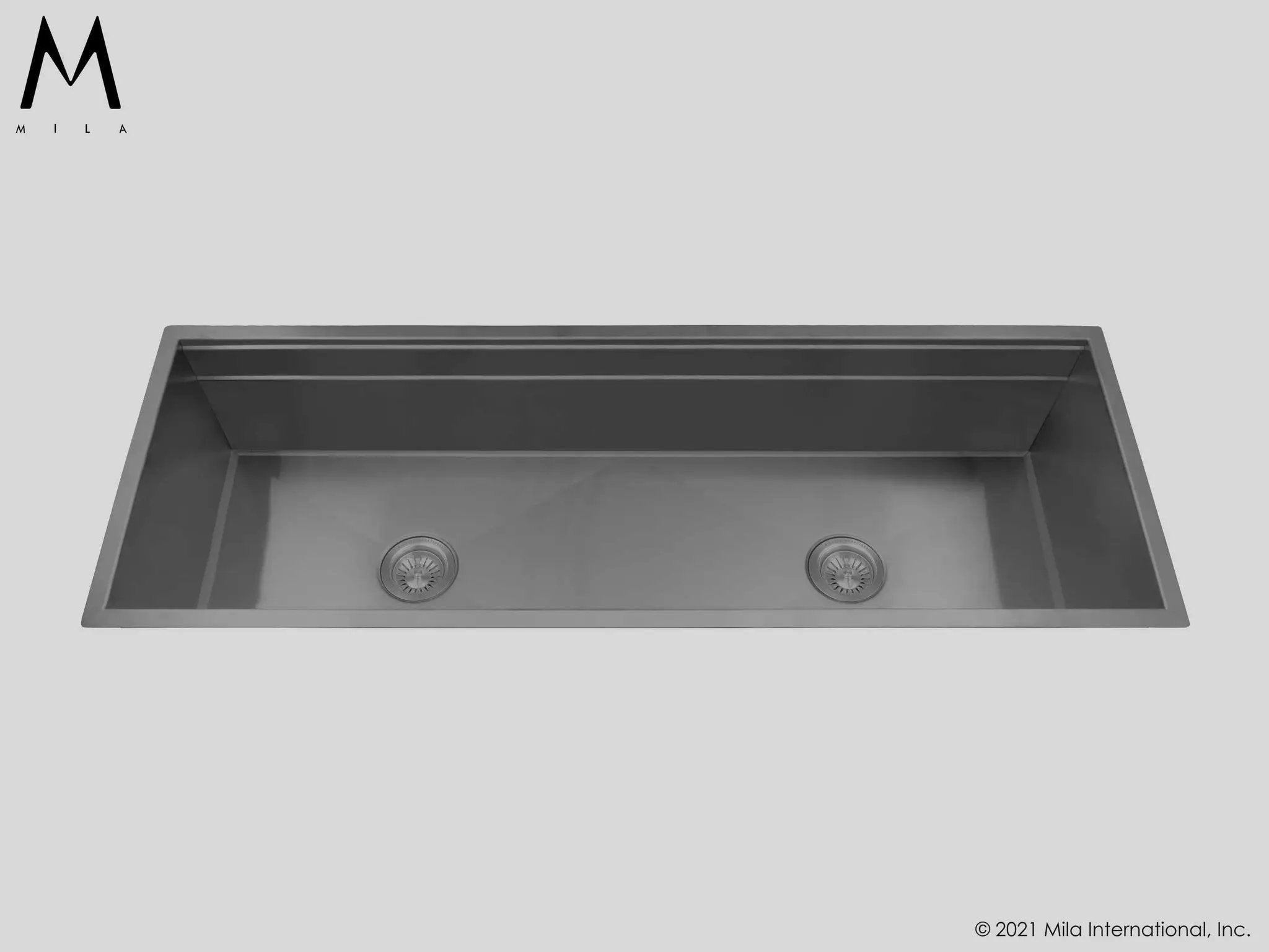 MILA WORKSTATION Single Bowl Flush-Mount 51 x 18.5 Kitchen Sink by Mila International