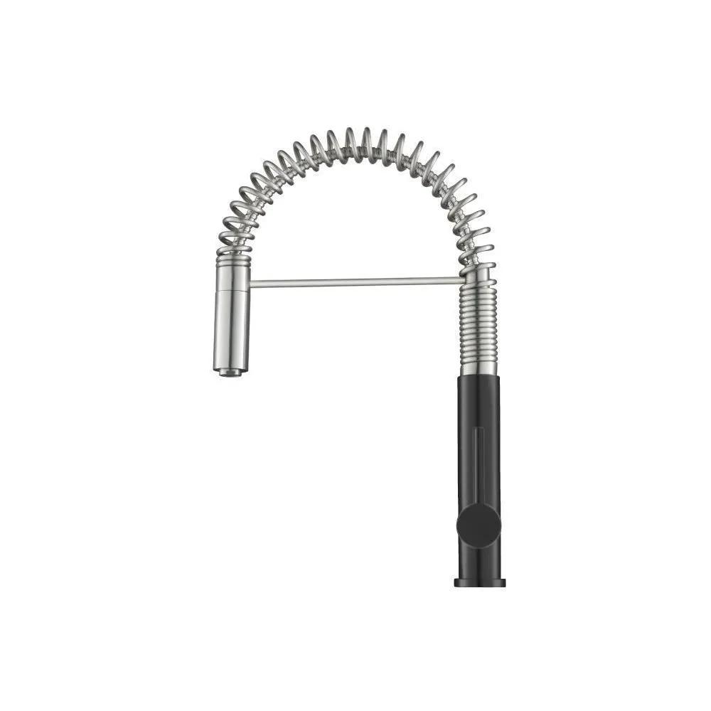 Flusso Dixie - Semi-Professional Dual Spray Stainless Steel Kitchen Faucet with Pull Out by Flusso