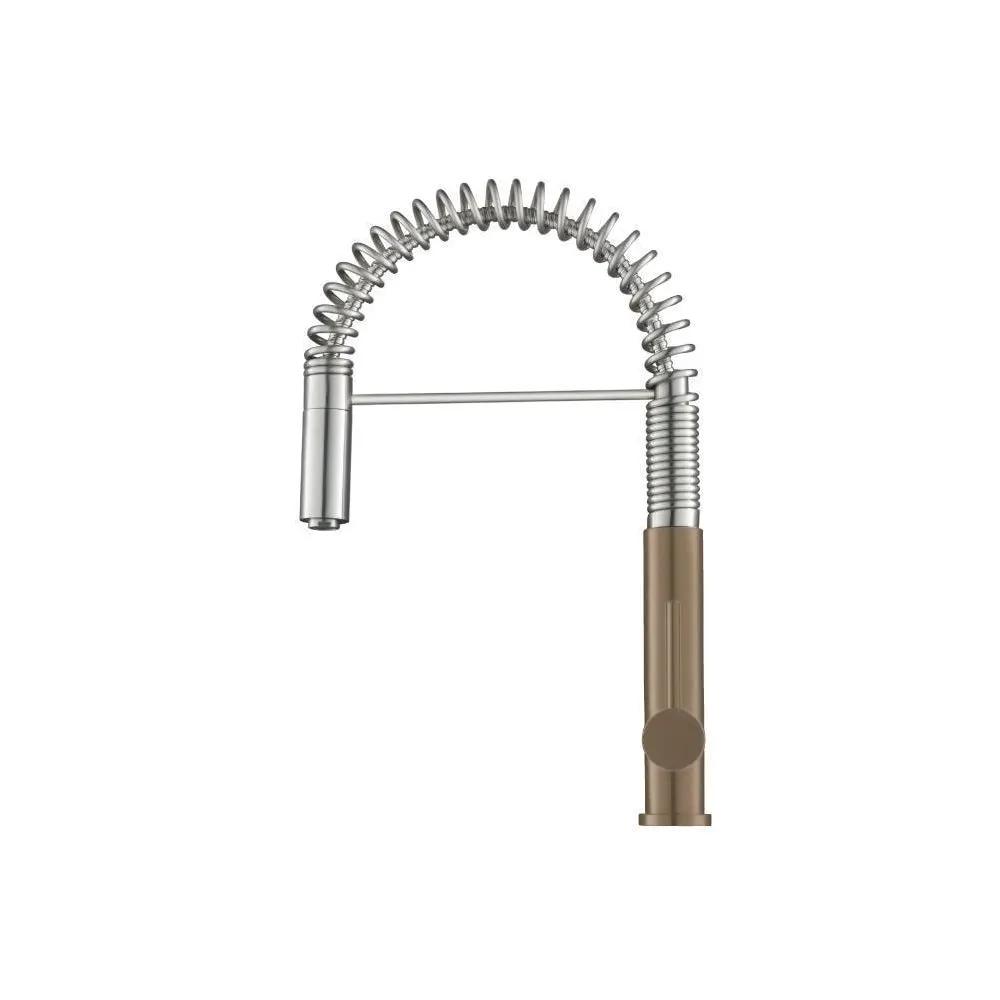 Flusso Dixie - Semi-Professional Dual Spray Stainless Steel Kitchen Faucet with Pull Out by Flusso