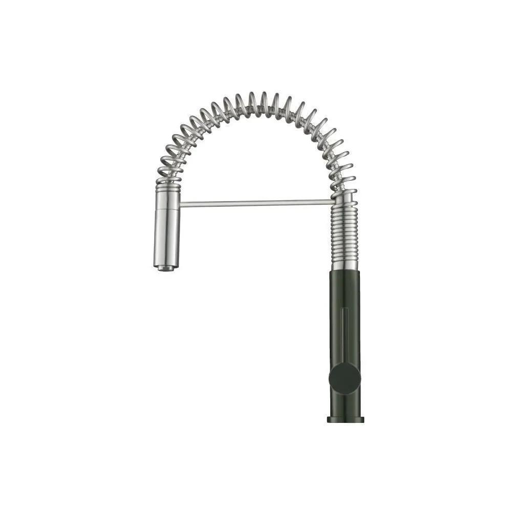 Flusso Dixie - Semi-Professional Dual Spray Stainless Steel Kitchen Faucet with Pull Out by Flusso