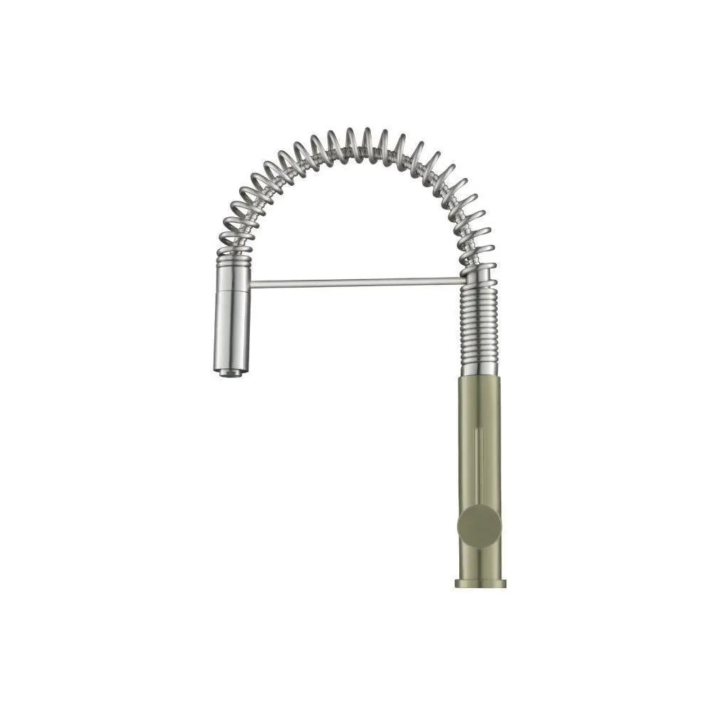 Flusso Dixie - Semi-Professional Dual Spray Stainless Steel Kitchen Faucet with Pull Out by Flusso