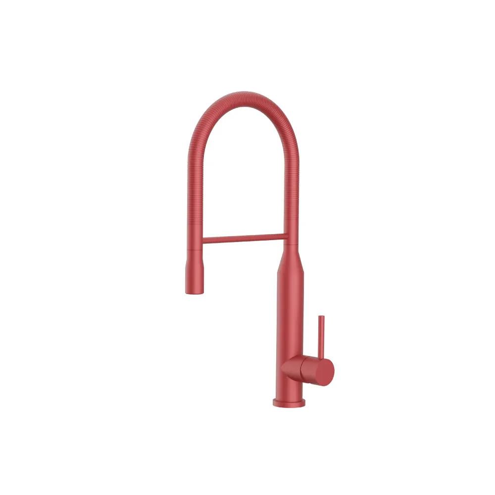 Flusso Glatt - Semi-Professional Dual Spray Stainless Steel Kitchen Faucet with Pull Out by Flusso