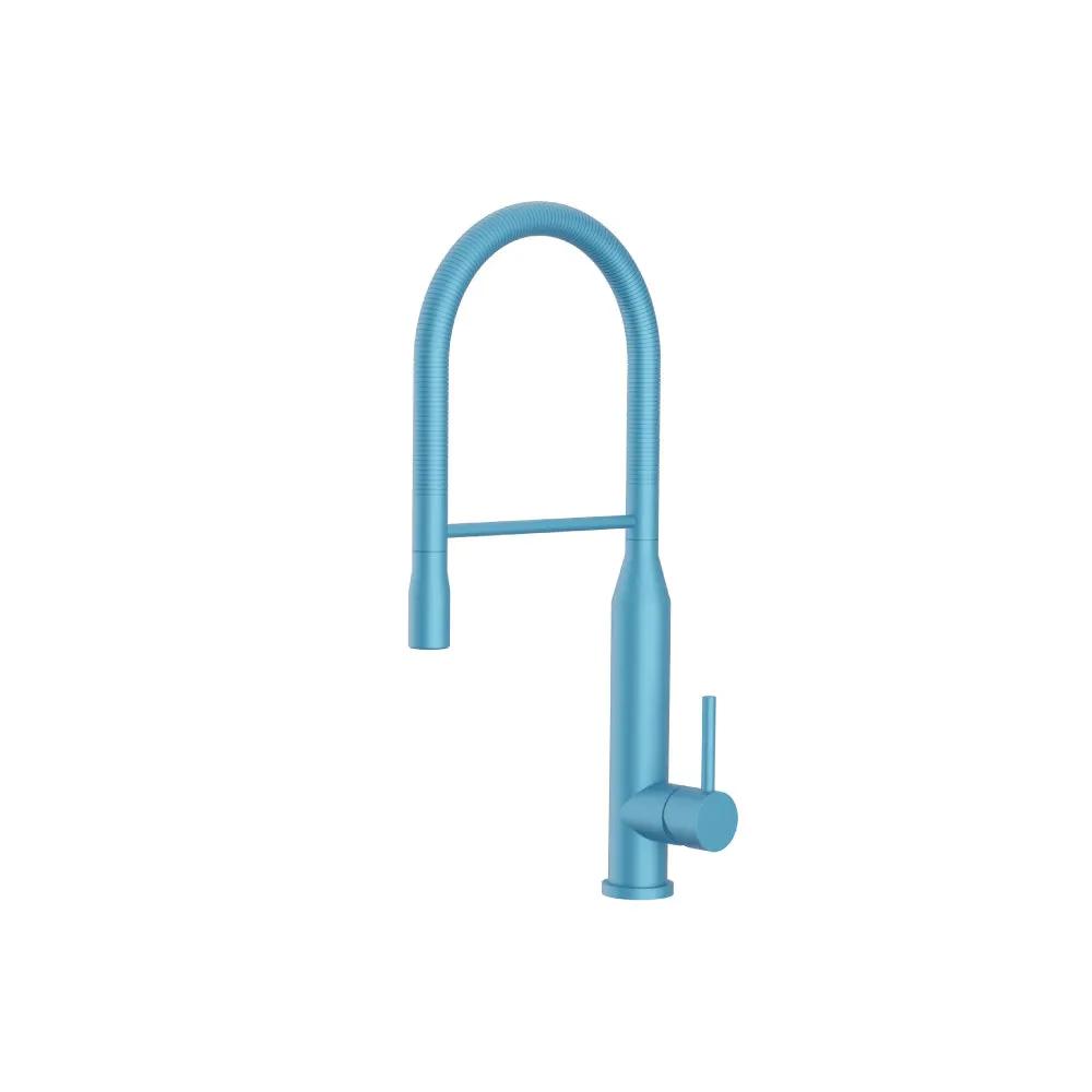 Flusso Glatt - Semi-Professional Dual Spray Stainless Steel Kitchen Faucet with Pull Out by Flusso