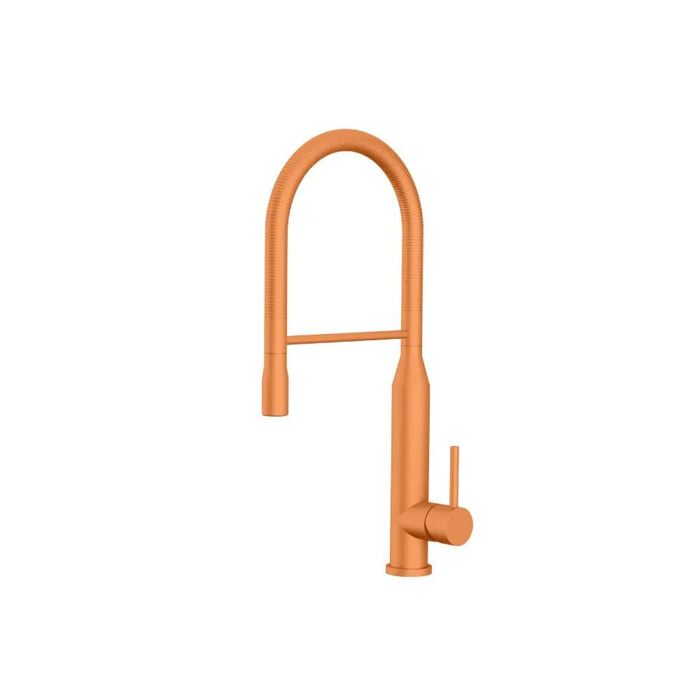 Flusso Glatt - Semi-Professional Dual Spray Stainless Steel Kitchen Faucet with Pull Out by Flusso