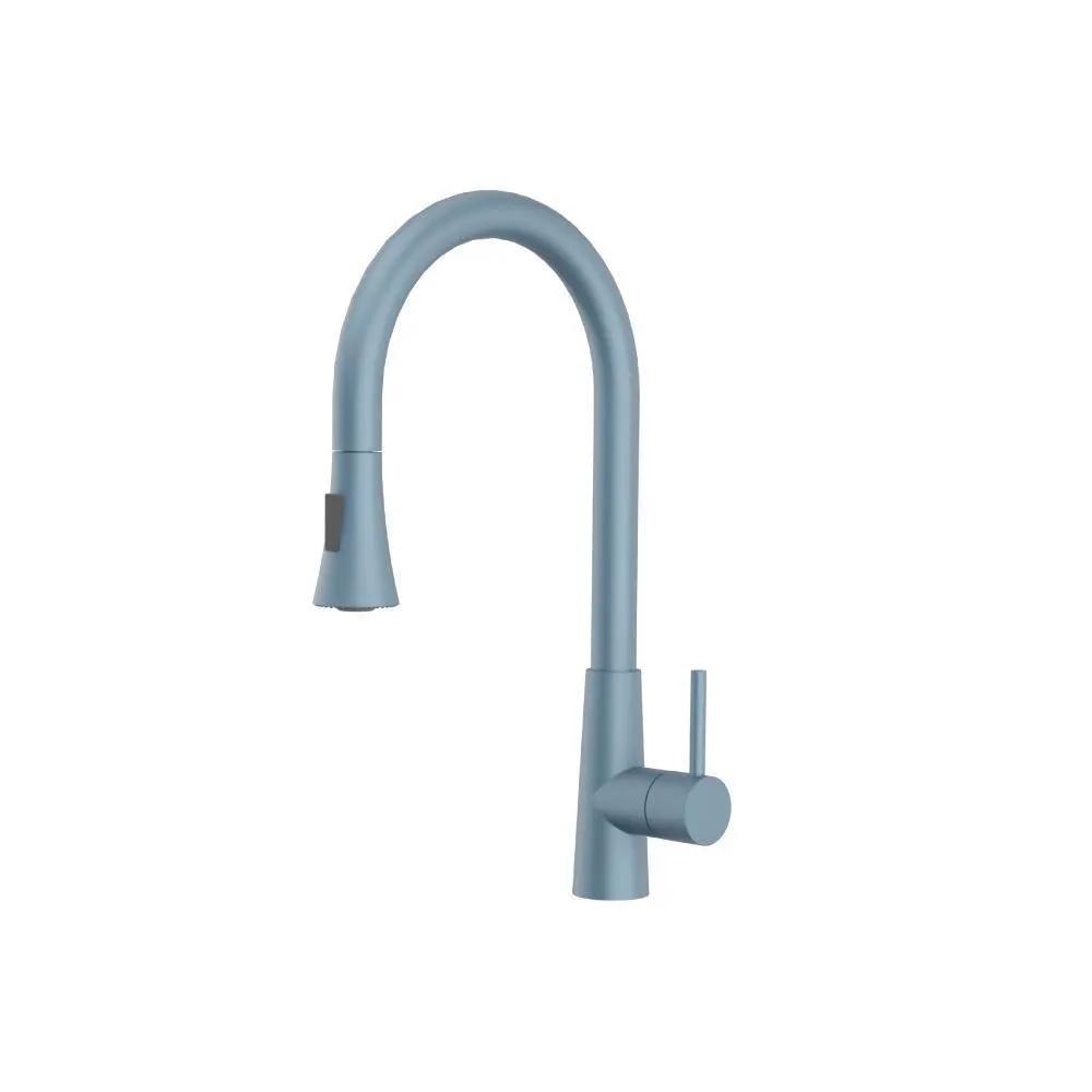 Flusso Zest - Dual Spray Stainless Steel Kitchen Faucet with Pull Out by Flusso