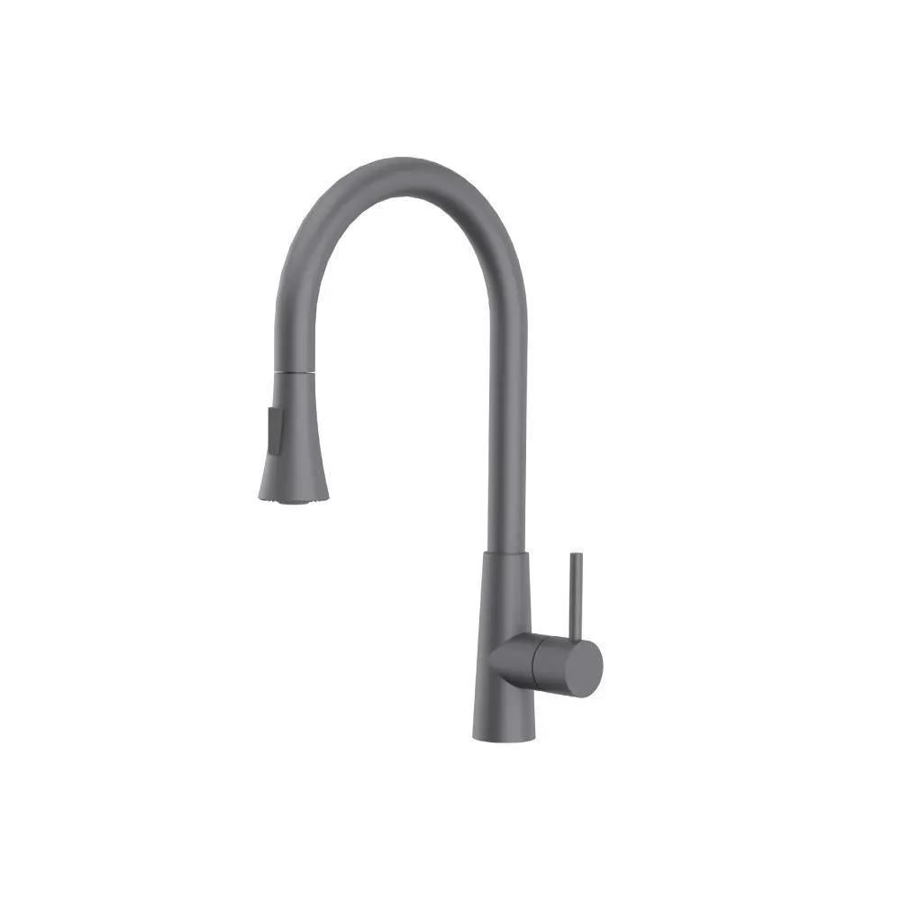 Flusso Zest - Dual Spray Stainless Steel Kitchen Faucet with Pull Out by Flusso