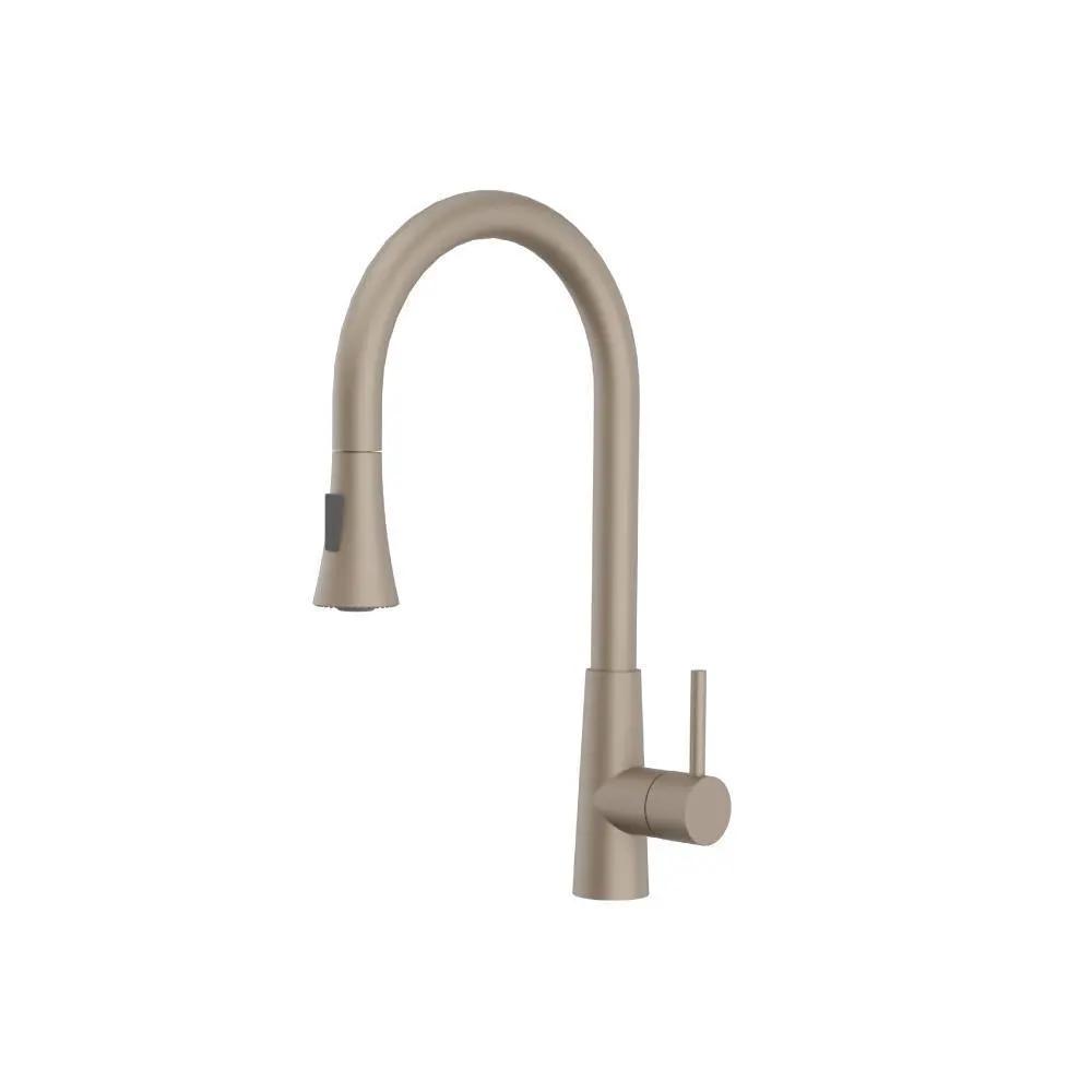 Flusso Zest - Dual Spray Stainless Steel Kitchen Faucet with Pull Out by Flusso