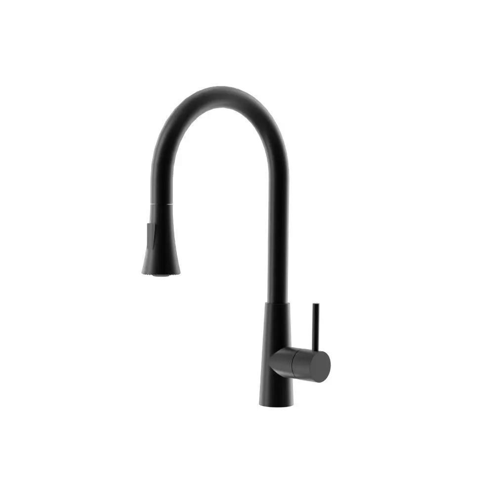 Flusso Zest - Dual Spray Stainless Steel Kitchen Faucet with Pull Out by Flusso