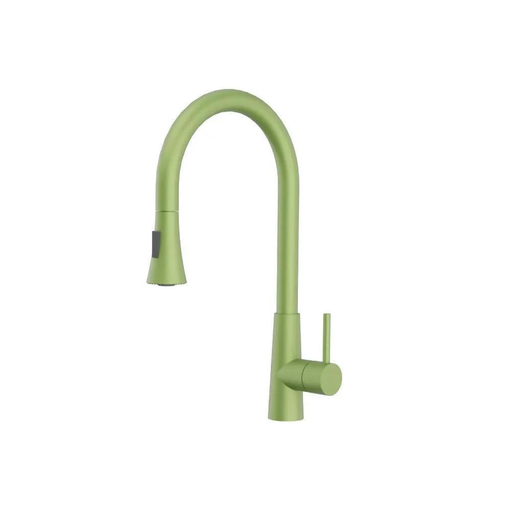 Flusso Zest - Dual Spray Stainless Steel Kitchen Faucet with Pull Out by Flusso