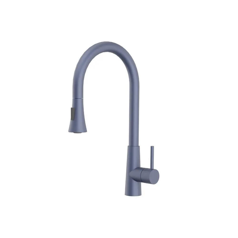 Flusso Zest - Dual Spray Stainless Steel Kitchen Faucet with Pull Out by Flusso
