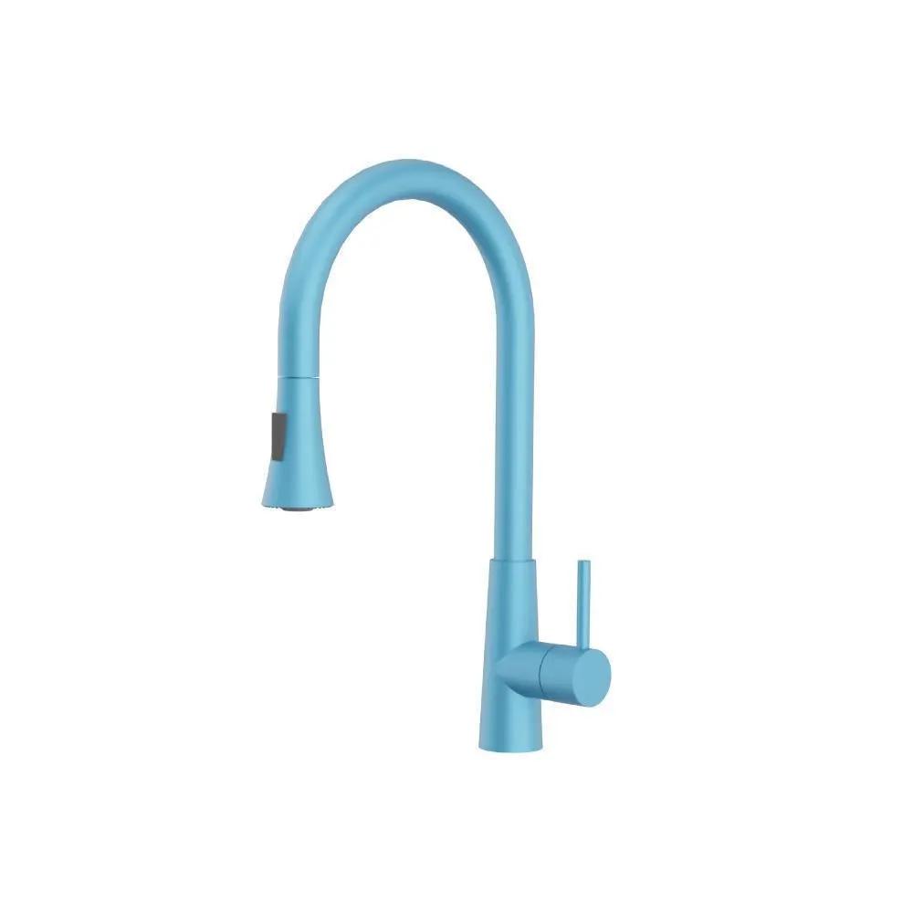 Flusso Zest - Dual Spray Stainless Steel Kitchen Faucet with Pull Out by Flusso
